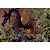 Disney Fine Art - Dark Dragon By Arienne Boley