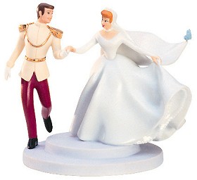 WDCC Disney Classics_Cinderella And Prince Cake Topper Fairy Tale Wedding