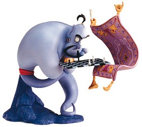 WDCC Disney Classics_Aladdin Genie I'm Losing To A Rug