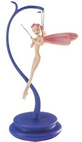 WDCC Disney Classics_Fantasia Dew Drop Fairy Pretty In Pink (includes Stand)