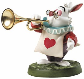 WDCC Disney Classics_Alice In Wonderland White Rabbit Royal Fanfare