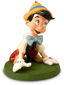 WDCC Disney Classics_Pinocchio On Pool Table Hes My Conscience Artist Signed