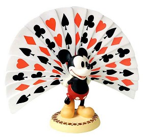 WDCC Disney Classics_Thru The Mirror Mickey Mouse Playing Card Plumage