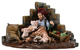WDCC Disney Classics_Pirates Of The Caribbean Pirate With Pigs Drink Up Me Earties