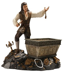 WDCC Disney Classics_Pirates Of The Caribbean Will Turner And Treasure Chest Bloodstained Bravado