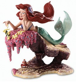 WDCC Disney Classics_The Little Mermaid Ariel and Sebastian He Loves Me, He Loves Me Not