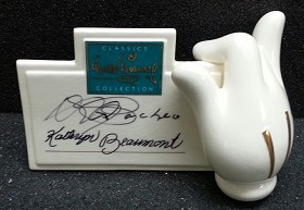 WDCC Disney Classics_Mickey's Glove Signature Plaque Signed By Kathryn Beaumont And Pacheo