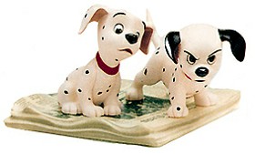 WDCC Disney Classics_One Hundred and One Dalmatians Two Puppies On Newspaper