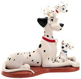 WDCC Disney Classics_One Hundred and One Dalmatians Proud Pongo W/pepper & Penny