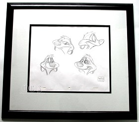 WDCC Disney Classics_The Lion King Timon Original Production Drawing