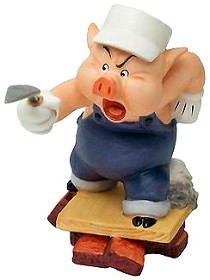 WDCC Disney Classics_Three Little Pigs Practical Pig Work And Play Don't Mix