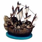 WDCC Peter Pan Captain Hook Ship Ornament Jolly Roger Ornament